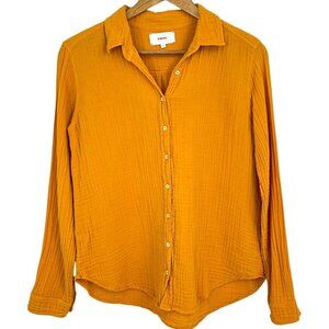 Xirena Scout Shirt Queen Bee Yellow Size XS Gauze Long Sleeve Button Up Casual